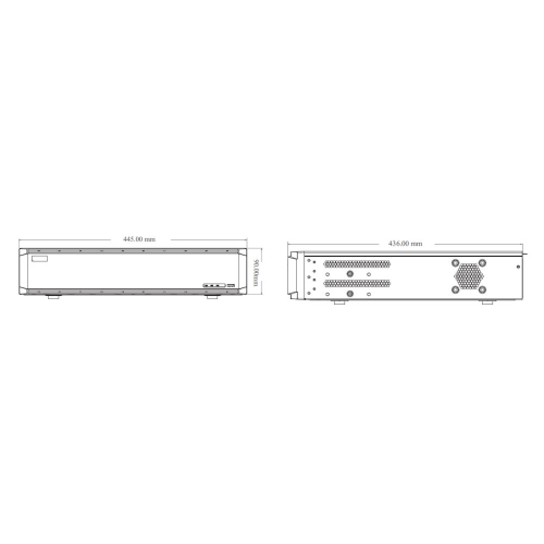 IP-відеореєстратор 64-канальний 16Mp TVT TD-3364H8-A3H-B
