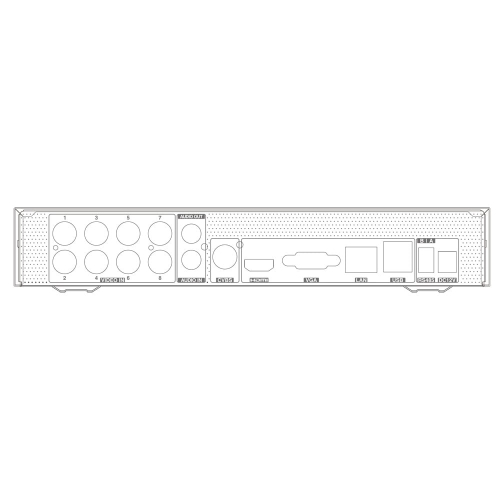 MHD-видеорегистратор 8-канальный 8Mp TVT TD-2108NS-HC-H
