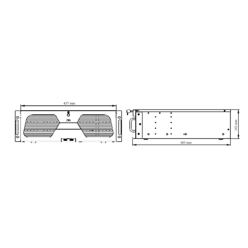 IP-відеореєстратор 128-канальний 16Mp TVT TD-33128H16-A3H-B