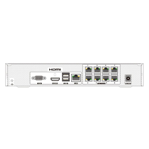 IP-відеореєстратор 8-канальний 6Mp TVT TD-3008H1-8P-B1 з 8 портами PoE