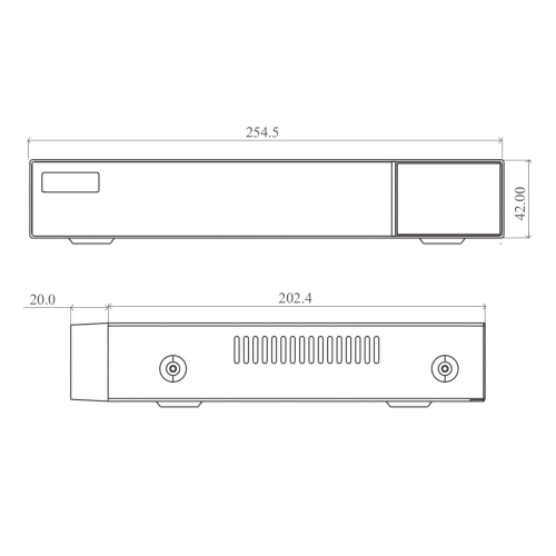 IP-відеореєстратор 4-канальний 6Mp TVT TD-3004H1-4P-B1 з 4 портами PoE