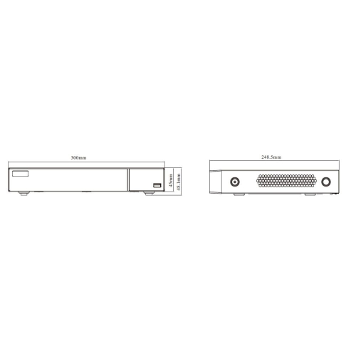 IP-відеореєстратор 8-канальний 16Mp TVT TD-3308H1-B2-B (160-160)