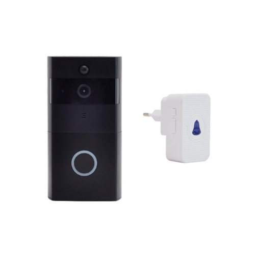 Дверний WiFi дзвінок 2Mp Light Vision VLC-01IVP Black з ІЧ-датчиком руху
