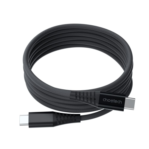 Кабель Choetech ХСС-1052 Black USB-C to USB-C Magnetic PD3.1 240W 1.2m
