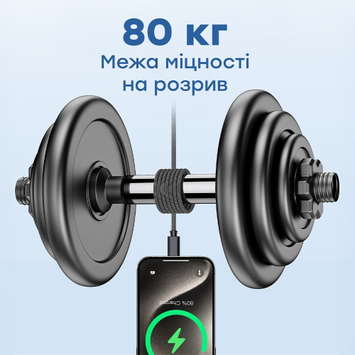 Кабель Choetech ХСС-1052 Black USB-C to USB-C Magnetic PD3.1 240W 1.2m