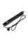 Блок розеток Trinix TRX-PDU/8M-16А Black для комутаційної шафи 19" на 8 розеток, з вимикачем