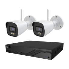 Комплект IP-видеонаблюдения на 2 камеры TVT IP-Video Kit 2x5Mp (B) WiFi: 2 цилиндрические 5Mp WiFi видеокамеры + 4-канальный 8Mp видеорегистратор