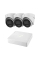 Комплект IP-видеонаблюдения на 3 камеры Hikvision IP-Video Kit 3x2Mp (T) Mic DualLight: 3 купольные 2Mp видеокамеры + 4-канальный 6Mp видеорегистратор