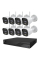 Комплект IP-відеонагляду на 8 камер TVT IP-Video Kit 8x5Mp (B) WiFi: 8 циліндричних 5Mp WiFi відеокамер + 8-канальний 8Mp відеореєстратор