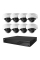 Комплект IP-відеонагляду на 8 камер TVT IP-Video Kit 8x5Mp (D) WiFi: 8 купольних 5Mp WiFi відеокамери + 8-канальний 8Mp відеореєстратор