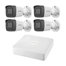 Комплект IP-відеонагляду на 4 камери Hikvision IP-Video Kit 4x2Mp (B): 4 циліндричні 2Mp відеокамери + 4-канальний 6Mp відеореєстратор