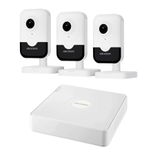 Комплект IP-відеонагляду на 3 камери Hikvision IP-Video Kit 3x4Mp (C) Mic WiFi: 3 внутрішні 4Mp Wi-Fi відеокамери + 4-канальний 6Mp відеореєстратор