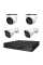 Комплект IP-відеонагляду на 4 камери TVT IP-Video Kit 4x4Mp (T/B) PoE: 2 купольні + 2 циліндричні 4Mp відеокамери + 4-канальний 6Mp відеореєстратор