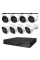 Комплект IP-відеонагляду на 8 камер TVT IP-Video Kit 8x4Mp (T/B) PoE: 4 купольні + 4 циліндричні 4Mp відеокамери + 8-канальний 6Mp відеореєстратор