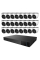 Комплект IP-видеонаблюдения на 24 камеры TVT IP-Video Kit 24x6Mp (T/B): 24 купольных 6Mp видеокамер + 32-канальный 12Mp видеорегистратор