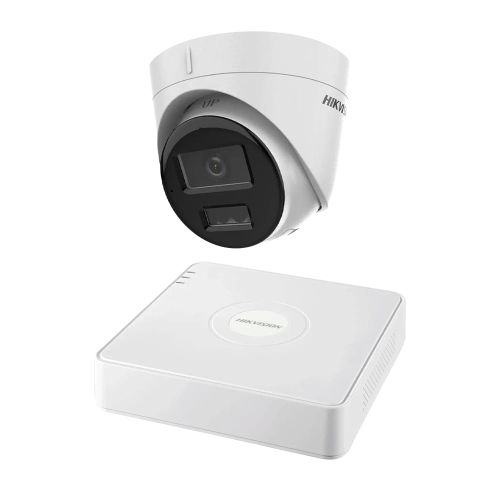 Комплект IP-видеонаблюдения на 1 камеру Hikvision IP-Video Kit 1x2Mp (B): 1 цилиндрическая 2Mp видеокамера + 4-канальный 6Mp видеорегистратор