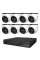 Комплект IP-відеонагляду на 8 камер TVT IP-Video Kit 8x4Mp (T) PoE: 8 купольних 4Mp відеокамер + 8-канальний 6Mp відеореєстратор