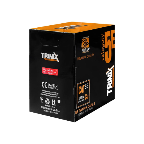 Кабель вита пара UTP CAT5E CU 0.51 LSZH Indoor Trinix 305m