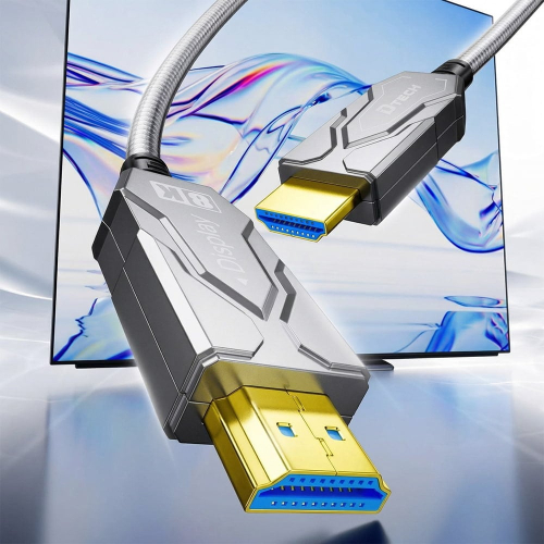 Кабель оптический армований HDMI 2.1 80m Dtech DT-HF8080K