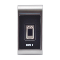 Біометричний антивандальний термінал з WiFi Trinix TRR-1102MFI(WF) зі зчитувачем відбитків пальців і карт Mifare