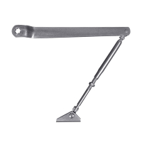 Коліно для доводчиків Dortec DT65ARM Silver з фіксацією дверей у відчиненому положенні