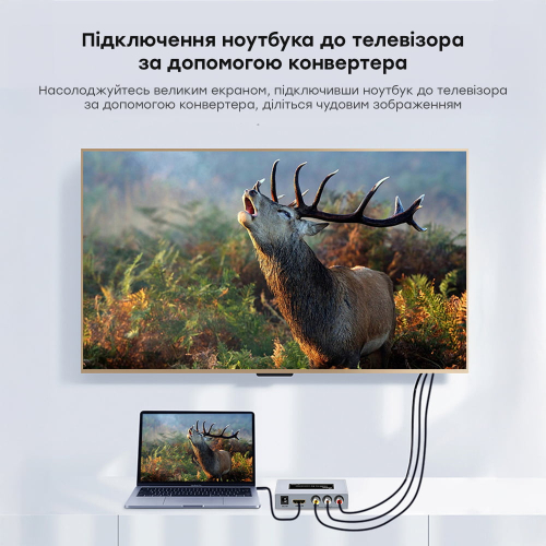 Конвертер відеосигналу HDMI-AV Dtech DT-7019A