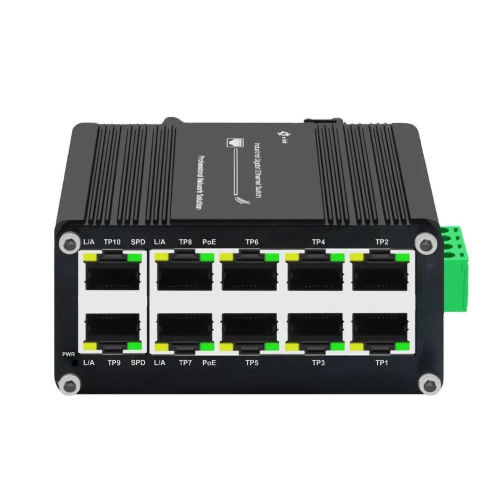 PoE-комутатор 10-портовий E-LINK LNK-IMC010GP з 8 портами PoE
