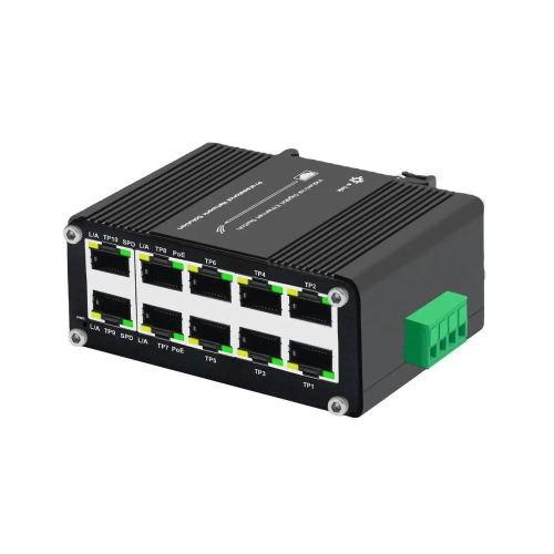 PoE-комутатор 10-портовий E-LINK LNK-IMC010GP з 8 портами PoE