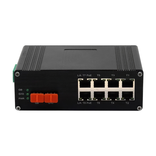 PoE-комутатор 14-портовий керований L2+ E-LINK ETH-IMC2408MP гігабітний з 8 портами PoE, 240W