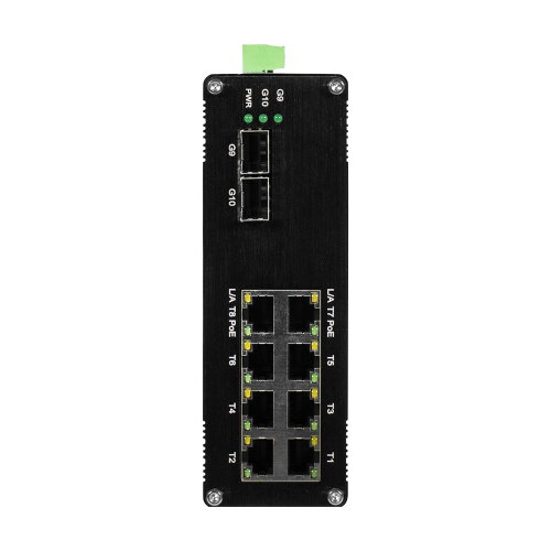 PoE-комутатор 10-портовий керований L2+ LNK-IMC208-2.5GPM-SFP+ 2.5G з 8 портами PoE, 240W