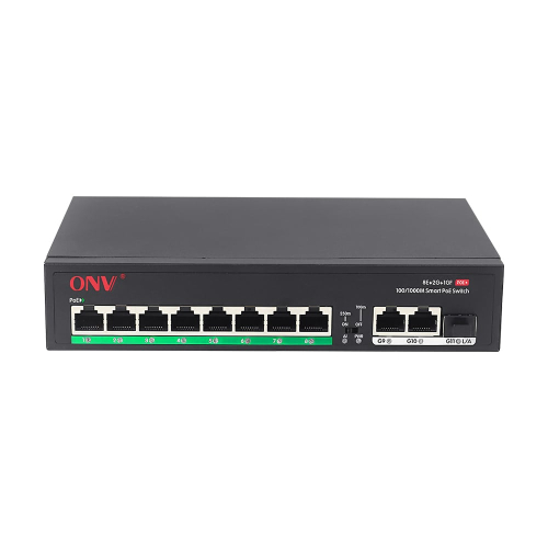 PoE-комутатор некерований 11-портовий ONV-H1108PFD з 8 портами PoE