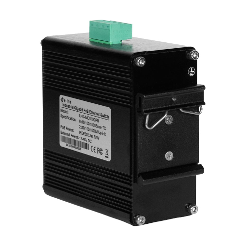 PoE-комутатор 10-портовий E-LINK LNK-IMC010GPB з 8 портами PoE