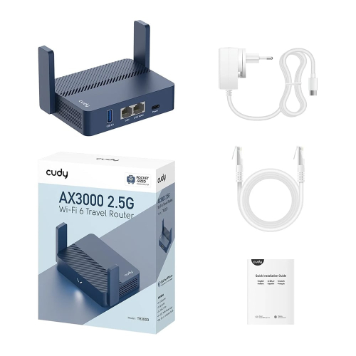 WiFi 6 Mesh-маршрутизатор Cudy TR3000 двухдиапазонный гигабитный портативный AX3000