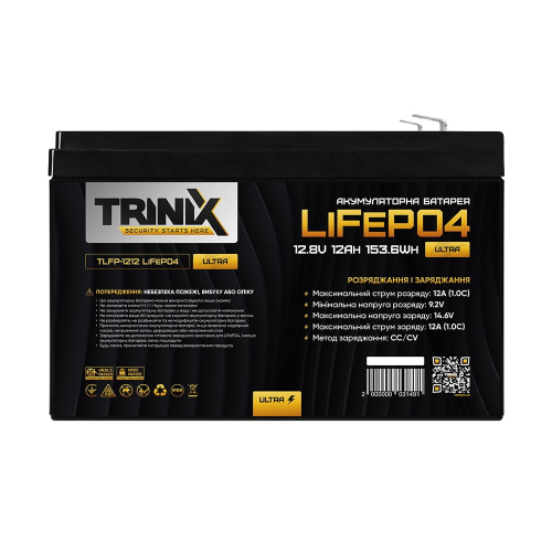 Аккумуляторная батарея литий-железо-фосфатная 12.8В 12А*ч Trinix TLFP-1212 Ultra LiFePO4