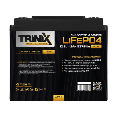Аккумуляторная батарея литий-железо-фосфатная 12.8В 42Ач Trinix TLFP-1242 Ultra LiFePO4