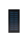 Повербанк з сонячною панеллю 20000mAh Power Bank Kraft KPB-1020SLIM Black LED-ліхтар