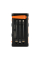 Повербанк з сонячною панеллю 30000mAh Power Bank Kraft KPB-U1930HCSL Orange ліхтар, динамогенератор