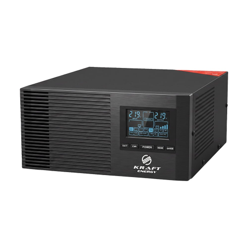 Комплект резервного питание 640W 1280Wh: инвертор з функцией ДБЖ Kraft KRF-AVR800VA/640W-12V + аккумуляторная батарея LiFePO4 12.8V 100Ah Cyclen
