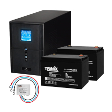 Комплект резервного живлення Kraft PSW2000VA/1600W(LCD)24V UPS + батарея 2540 Вт*г