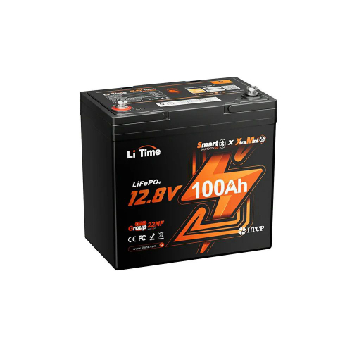 Комплект резервного питание 640W 1280Wh: инвертор з функцией ДБЖ Kraft KRF-AVR800VA/640W-12V + аккумуляторная батарея LiFePO4 12.8V 100Ah з Bluetooth LiTime Xtramini L12V100-100-XTRA-MINI-BT-4-A55