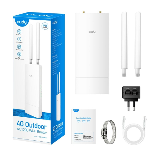 WiFi 5 Mesh 4G LTE-маршрутизатор внешний Cudy LT500D OUTDOOR CAT4 двухдиапазонный