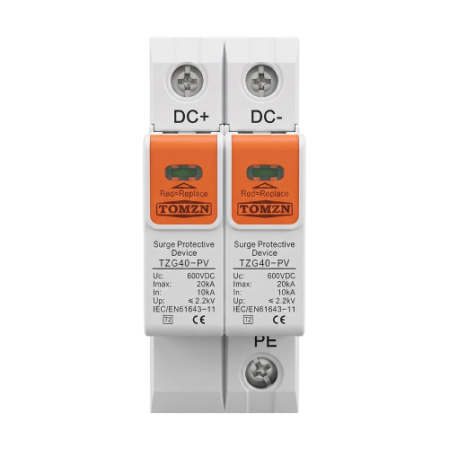 Обмежувач напруги TOMZN TZG40-PV 2P 600V DC під DIN-рейку