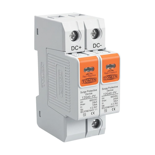 Обмежувач напруги TOMZN TZG40-PV 2P 600V DC під DIN-рейку