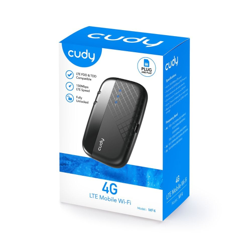 Мобильный 4G LTE WiFi-маршрутизатор Cudy MF4 CAT4 с аккумуляторной батареей 2000mAh