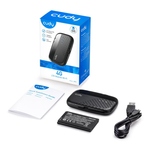 Мобильный 4G LTE WiFi-маршрутизатор Cudy MF4 CAT4 с аккумуляторной батареей 2000mAh