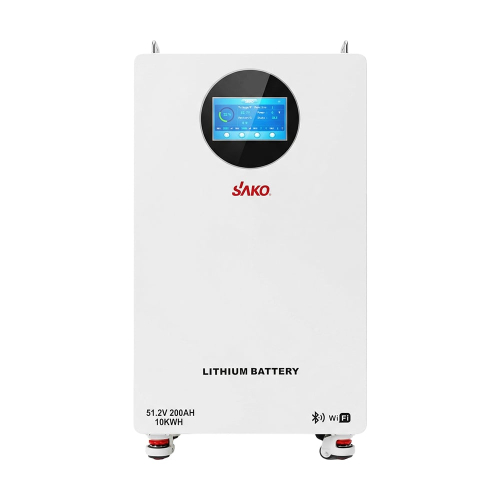 Комплект резервного живлення 6.2kW 10.24kWh: гібридний інвертор Sako SUNON V 6.5KVA/6200W/48V+120A MPPT і акумуляторна батарея 51.2V 200Ah Sako Li-Sun series SK-51.2V200Ah