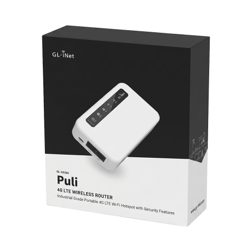 WiFi 4G LTE-маршрутизатор GL.iNet Puli (GL-XE300-EU) CAT4 / CAT6 з акумуляторною батареєю 5000mAh