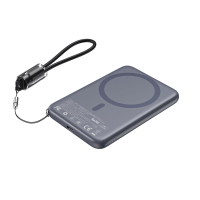 Повербанк 5000mAh Choetech B861 Grey 20W QC3.0 PD3.0 беспроводная магнитная зарядка MagSafe