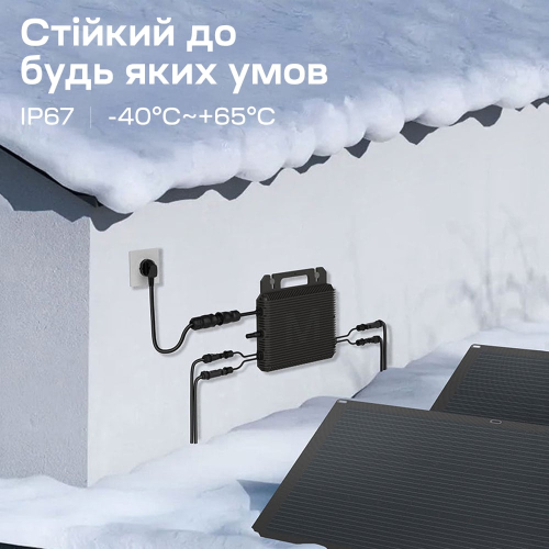 Мікроінвертор для сонячних панелей 1kW Marstek M2-1000 Saturn-M 2 MPPT On-grid
