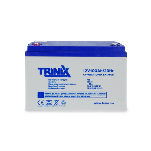 Trinix 12V100Ah/20Hr AGM Аккумуляторная батарея 12В 100Аг свинцово-кислотная